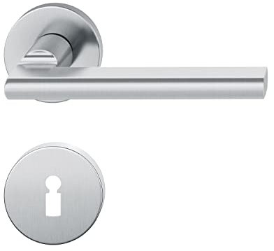 FSB Drückergarnitur 12 1035 ASL auf Rosette BB, Edelstahl matt