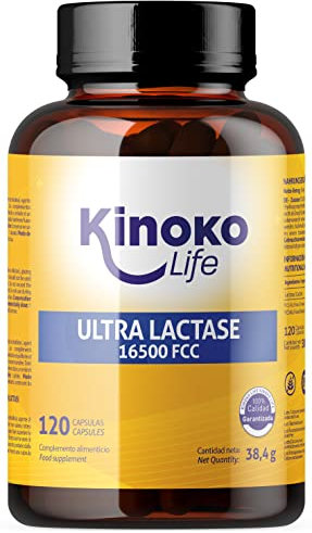 Ultra LACTASE 16500 FCC, Schnelle Wirkung, Hohe Bioverfügbarkeit, Laktosetablette, Bei Laktoseunverträglichkeit & Milchunverträglichkeit, Premium-Verdauungsenzyme, Reine Laktase,120 Kapseln