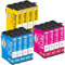 Paeolos T0715 Multipack Druckerpatronen kompatibel für Epson T0711 T0712 T0713 T0714 Tintenpatronen für Stylus SX218 SX100 SX110 SX200 SX210 SX215 SX400 SX405 SX415 SX410 SX510 DX4000 DX4400 DX7400