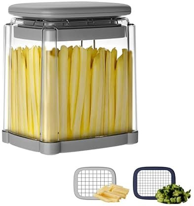 Cflagrant Coupe-Frites Manuel Professionnel, 2 Grilles de Découpe 6 et 10 mm, Sans BPA