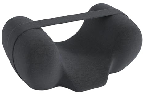 SZLIFE Cuscino Antirughe per Dormire Sulla Schiena, Traspirante Cuscino in Memory Foam Con Fodera Rimovibile per Prevenire Il Sonno Laterale O per Mantenere Una Posizione Supina, Grigio Scuro