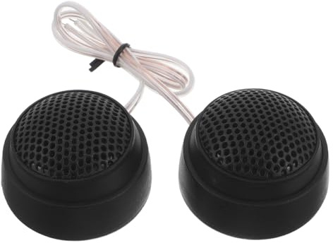 Abaodam Tweeter Piézo pour Voiture 300w Haute Efficacité, Paire Compacte à Dôme Résistante la Chaleur, Accessoires Automobiles pour Mise à Niveau Audio Intérieure
