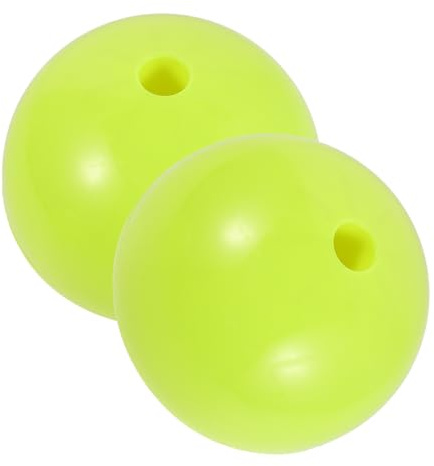 Mikinona 2 basi per Pali da Slalom zavorrati per Pali da agilità da Calcio - Base per Attrezzatura da Allenamento per Calcio, Accessorio per Lacrosse, Hockey su Prato, Pista da Campo, Verde Chiaro