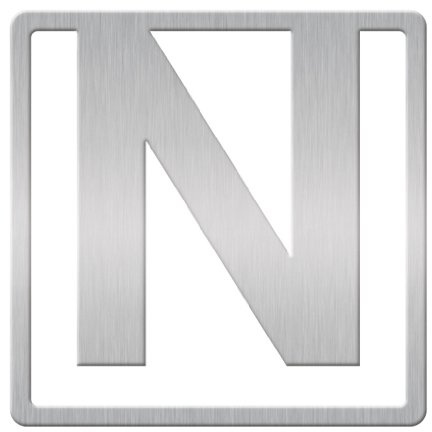 IF Helvetica Marque-page Lettre à clipser – N