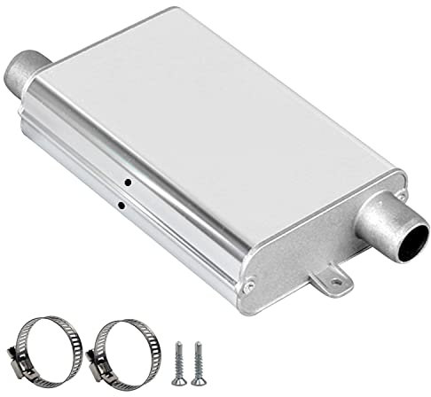 Silenziatore Scarico, Silenziatore per Tubo di Scarico da 22mm, Silenziatore del Riscaldatore di Parcheggio in Acciaio inox, Per Tubo per Tubo di Scarico del Riscaldatore Diesel