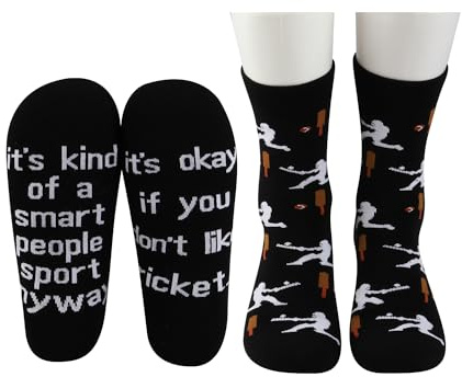 MBMSO Cricket Lovers Socks Funny Cricket Gift for Cricket Player It's Okay If You Don't Like Cricket Socks Cricket Game Socks (Cotton, Cricket Socks)