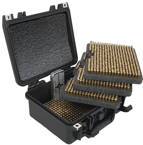 Case Club x1760 .22LR Long Term Ammo Storage Case - Includes Silica Gel Dessicant to help Absorb Moisture (Lockable, Large)