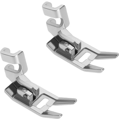 ECSiNG 2 piedini per macchina da cucire, attacco basso, 176886 446014-4 446371-000, compatibile con macchine da cucire Singer con attacco basso