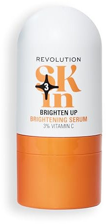 Revolution Skin, Brighten Up 3% Vitamin C Brightening Serum, Face Serum, Illuminates & Reenergises Skin, Vegan & Cruelty-Free, 30ml