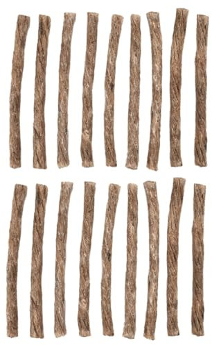 CIMAXIC Lot de 20 Allume-feu en Jute Ciré Résistant Aux Intempéries pour Activités De Plein Air