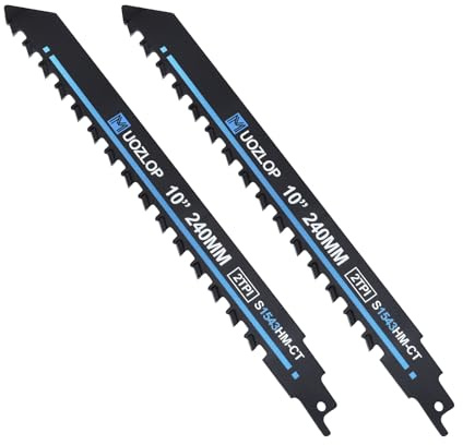 MUOZLOP 2tlg 240mm 2TPI Säbelsägeblätter Stein,Säbelsägeblätter hartmetall