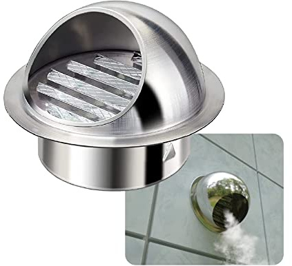 Cubierta de ventilación de escape de acero inoxidable, resistente a la lluvia, resistente al óxido, pantalla de malla fina para aire acondicionado y secadores portátiles - Solución de ventilación de