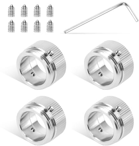 4 Pezzi Adattatori Per Termostato Del Radiatore, Valvola Del Radiatore Valvola Del Radiatore in Acciaio Inox 304, M30 x 1.5 Adattatore per Radiatore con Chiave Esagonale Vite