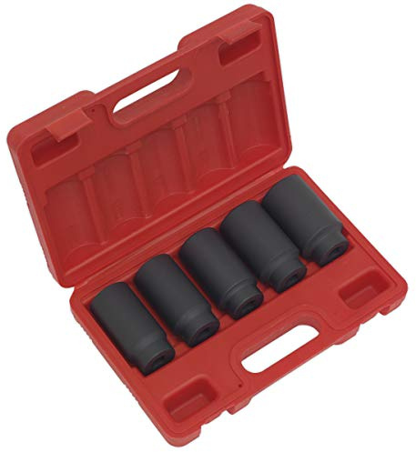 Sealey Sx050 slagnav mutteruttag set 5 st 1/2 kvadratmeter enhet