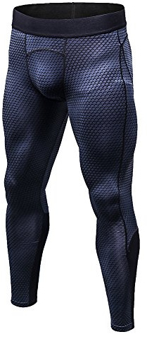 Bmeigo Uomo Workout Leggings 3D Running Exercise Tight Bodybuilding Sport Pantaloni