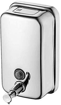 Dispenser di sapone a pompa manuale a parete in acciaio inossidabile, Dispenser di sapone per le mani Commerciale per bagno e cucina (1000ml-36Oz)