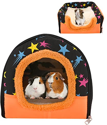 Casa Invernale per Piccoli Animali Domestici,Cuccia Porcellini d'India,Cuccia per Criceti,Casa per Cavie,Letto Caldo Accessori per Nido Invernale per Conigli Porcellino d'India Furetti Riccio Cincillà