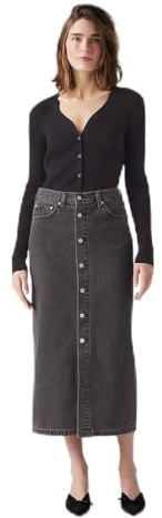 Levi's Button Midi Skirt Donna, Can We Pretend, 23W