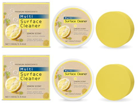 Multi-Oberflächenreiniger, Allzweckreiniger, Putzstein Universalreiniger, Reinigungsstein mit Zitronenduft, Reinigt Edelstahl, Duschtüren, Herdplatten uvm (2)
