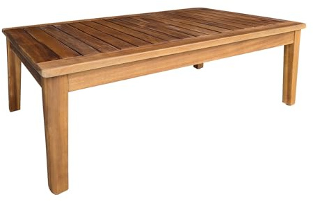 Spetebo Akaciaträ, trädgård, soffbord, oljat – 80 x 50 cm – utomhus loungebord av massivt trä – trä, balkongbord, trädgårdsbord, träbord, soffbord, sidobord, vardagsrumsbord, väderbeständigt