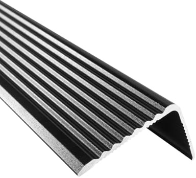 36in x2in x1.2in Stair Edge Protector, Aluminum Alloy Metal Stair Nosing, L-Shaped Stair Edge Guard 10-PCS