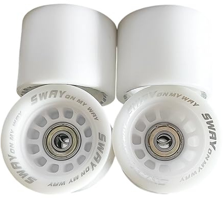 AMISENK 4 cuscinetti per ruote di tipo pesante per monopattini, installazione facile, ruote per longboard, compatibilità con skateboard in poliuretano ad alta velocità