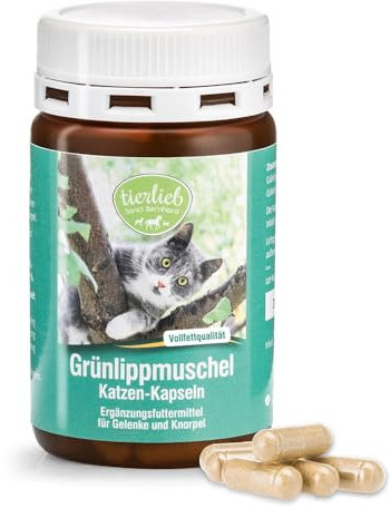 tierlieb Grünlippmuschel-Kapseln für Katzen | 90 Kapseln