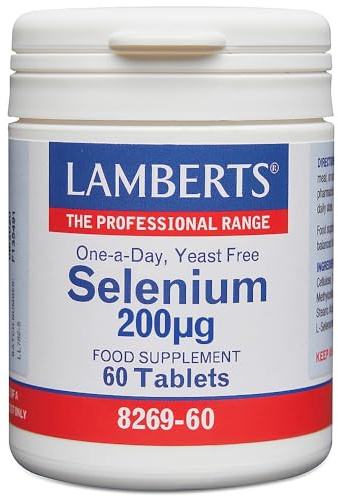 Lamberts Selenium 200µg – with L-Selenomethionine – 60 Vegan Tablets