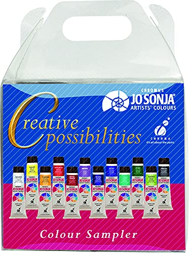 Jo Sonja's Artist Acrylic Creative Possibilities Sampler, Set of Six 20ml Tubes by JoSonja