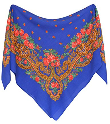 Traje Regional Pañuelo portugués azulina - 65 x 65