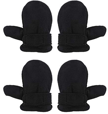 QKURT 2 Pairs of Kid's Ski Mittens,Winter Warm Mittens Thermal Mittens Snowboarding Mittens Fit for Age of 1~2 Years Old Girls Boys