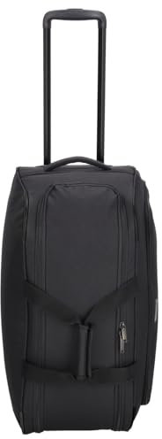 Kenorada Reisetasche SoftLITE Duffle | große Reisetasche | großes Hauptfach | praktische Fächer an den Seiten | Abnehmbarer, längenverstellbarer Schultergurt (schwarz, XL (mit Rollen))