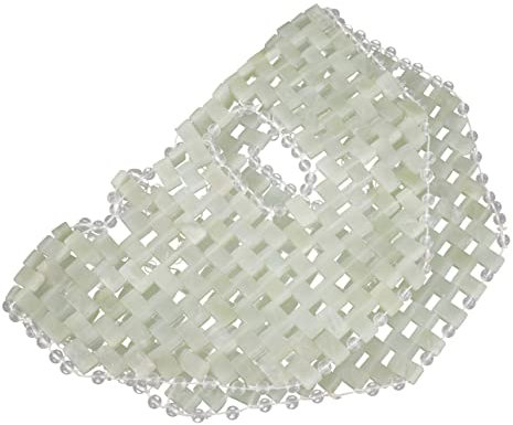 Healeved masque de jade Massage pierre de jade outils de soins de la peau masques pour les yeux de jade masque de sommeil masque yeux refroidissement de jade masques jade facial masques Spa