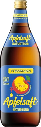 POSSMANN Apfelsaft Naturtrüb 6 x 1 Liter inkl. 0,90€ MEHRWEG Pfand
