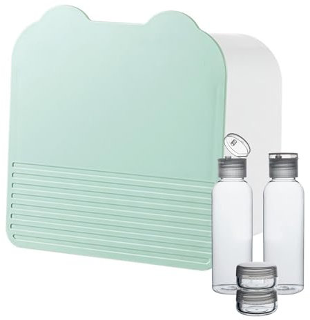 Feminine Hygiene Organizer - Tampon Holder For Bathroom Sanitary Pad Holder Bathroom Storage Wall Mount Double-grid Organizer With Dustproof Lid For Cotton Balls Cotton Swabs