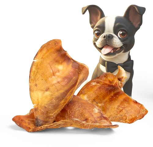 BONE APPETIT Schweineohren für Hunde – ca. 750 g / 15 Stück | Getrocknete Hundesnack, Qualitätskauartikel ohne Chemie, Hundeleckerli, Leckerlis für Hunde