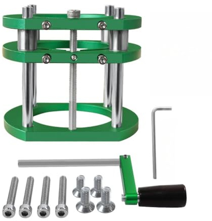 Base di sollevamento del router per la lavorazione del legno, sistema di sollevamento manuale in metallo con morsetto a 4 ganasce, adatta a macchine da taglio da 64-66 mm, piastra di inserimento da
