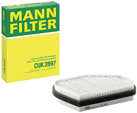MANN-FILTER CUK 2897 Innenraumfilter/Kabinenluftfilter - Pollenfilter mit Aktivkohle - für Pkw + Transporter
