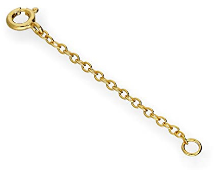 Chaînette d'Extension en Argent Plaqué Or Jaune - 5cm