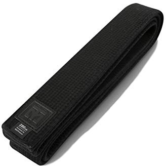 Mooto Korea Taekwondo DO Black Belt Width 5cm Double Wrap Martial Arts TKD Judo Karate (Length 300cm(9.84ft))