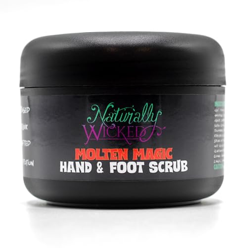 Naturally Wicked Molten Magic Hand & Foot Scrub 100ml - Exfoliates, Hydrates & Smooths with Volcanic Rock