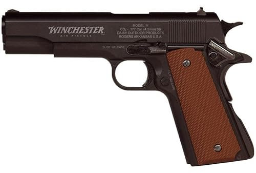 Outletdel ocio Pistola perdigon Winchester M11 Blowback. Co2. Metal. 4,5mm + Funda Portabombonas + Balines + Bombonas co2. 23054/29318/38123