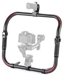 Tilta RS5 Advanced Ring Grip Kompatibel mit RS 5/RS 4/RS4 Pro/RS 3 Pro/RS2 Gimbal, Dual-Handringgriff mit Fernbedienungsgriff Zweikanal-Funkgriff zur Objektivsteuerung TGA-ARG