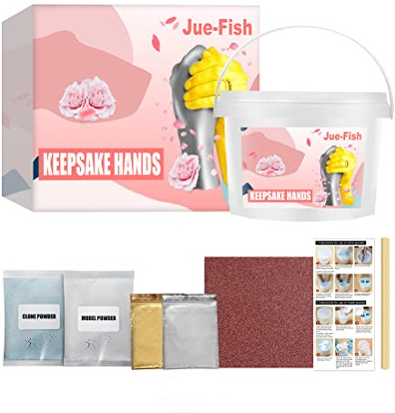 Plaster Cast Baby Hand and Foot, Alginate Moulding Compound, Complete Set for Creating Hand and Footprints, as a Memory and Gift