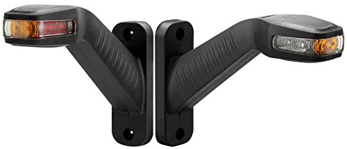 D-TECH 2Stück LED Anhänger Seitenmarkierungsleuchte,LED Positionsleuchten für Anhänger LKW Wohnwagen,ECE Zulassung Begrenzungsleuchten LED Orange 12V 24V Umrissleuchte Bernstein Positionsleuchte