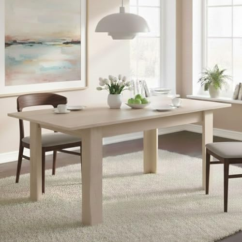 Dmora - Table Extensible Caladora, Console Extensible Multi-Positions, Table à Manger avec rallonge, 140/190x90h77 cm, Chêne