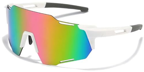 YQBFTC Cycling Glasses,Running Sunglasses,Sports Polarized Sunglasses for Mens and Womens,Running glasses UV 400 Sports Glasses Ski Goggles for Outdoor Bicycle Motorbike Driving Fishing Hiking Skiing