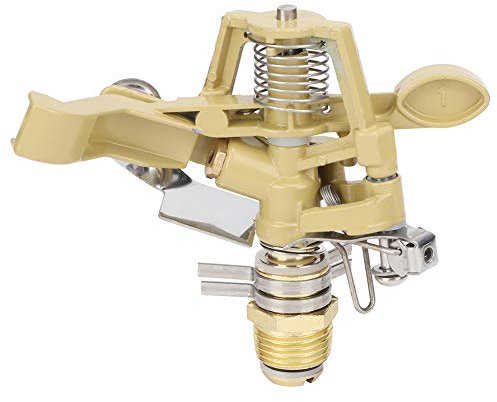 Tête D'arrosage à Impact, Arroseur à Bras Oscillant en Alliage D'aluminium G3/4 Pouces, Arroseur D'irrigation à Rotation De 45 à 360 Degrés avec Buses pour L'irrigation de la Cour Et De l'herbe