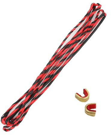 HNZMDY 56/58 Flemish Twist Bow String Replacement 12/14/16 Strands Recurve Bow Traditional Longbow Bowstring with 2 Pcs String Nock