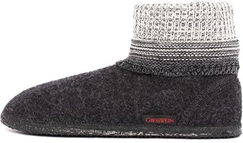 GIESSWEIN Unisex Baumkirchen Hohe Hausschuhe, Anthrazit 019, 39 EU